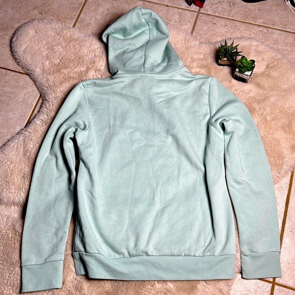 NWT Adidas Hoodie Sweatshirt Medium Mint Green Medium - Picture 2 of 8